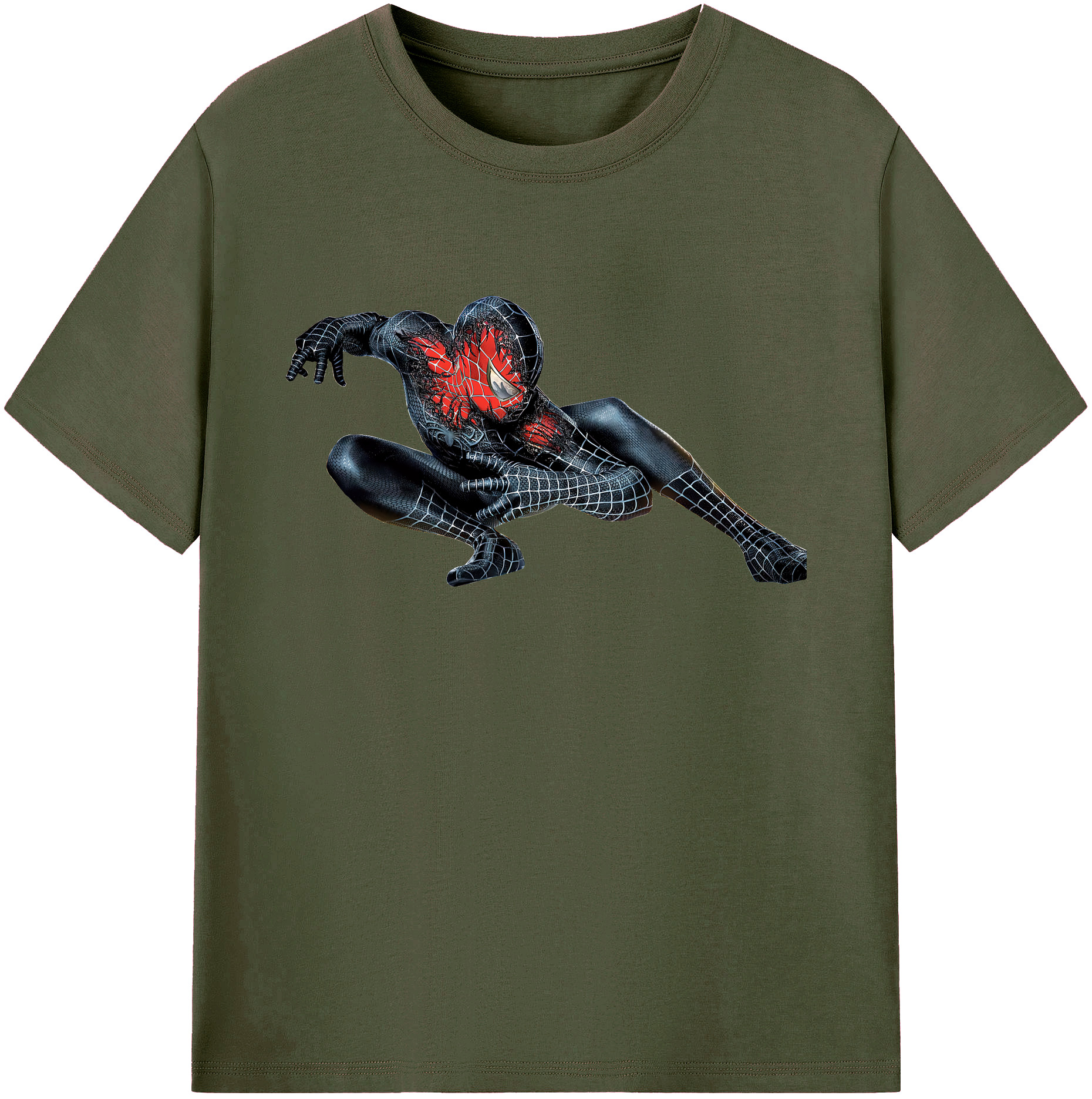 （画像用） Spider Man スパイダーマン 綿100％ メンズ半袖Tシャツ｜肌触りやわらか＆通気性